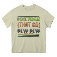 Mossy i like things that go pew pew Heavy Core Tee - MaliasSmallBusiness