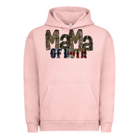 Pigment Salmon mama of both Urban Hoodie - RacoonDesign