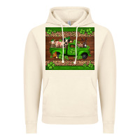 Vintage Artic st Patricks farm animals truck Vintage Hoodie - Jasminsmagicworld