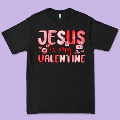 Jesus Is My Valentine Premium Tee Designed By Maliassmallbusiness