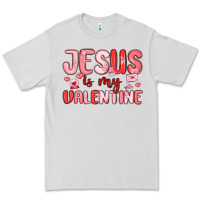 Dove Grey jesus is my valentine Premium Tee - MaliasSmallBusiness