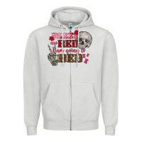 Dove Grey Valentine's Day roses are red i am going to bed Zipper Hoodie - FaDigitalArtStudio