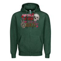 Sports Green Valentine's Day roses are red i am going to bed Zipper Hoodie - FaDigitalArtStudio