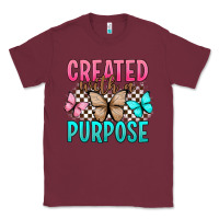Burgundy created with a purpose Classic Tee - Artiststas