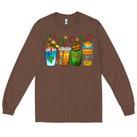 Chestnut Cinco de Mayo Coffee Cups Long Sleeve Tee - texasbilliewilder