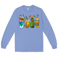 Colony Blue Cinco de Mayo Coffee Cups Long Sleeve Tee - texasbilliewilder
