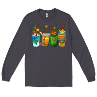 Smoke Cinco de Mayo Coffee Cups Long Sleeve Tee - texasbilliewilder