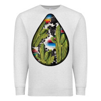 Oatmeal Heather mexican teardrop  3 Premium Sweatshirt - BundleAndBundleShop