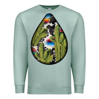 Seafoam mexican teardrop  3 Premium Sweatshirt - BundleAndBundleShop