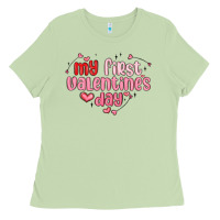 Matcha my first valentines day Ladies Tee - MaliasSmallBusiness
