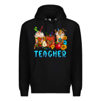 Black Teacher Coffee Cups Premium Hoodie - FaDigitalArtStudio