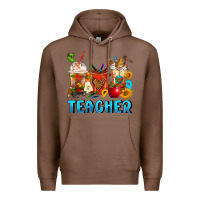 Chestnut Teacher Coffee Cups Premium Hoodie - FaDigitalArtStudio