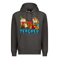 Smoke Teacher Coffee Cups Premium Hoodie - FaDigitalArtStudio