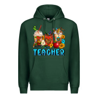 Sports Green Teacher Coffee Cups Premium Hoodie - FaDigitalArtStudio