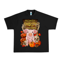 Black halloween party pig Urban Heavy Tee - RanaPortraitStore
