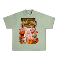 Oil Green halloween party pig Urban Heavy Tee - RanaPortraitStore