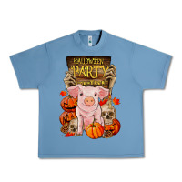 Pebble Blue halloween party pig Urban Heavy Tee - RanaPortraitStore