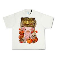 Halloween Party Pig Urban Heavy Tee | Teevron