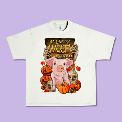 Halloween Party Pig Urban Heavy Tee Designed By Ranaportraitstore