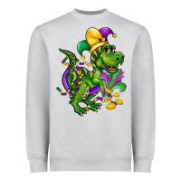 Mardi Gras Trex Heavyweight Sweatshirt | Teevron