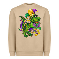 Mushroom mardi gras trex Heavyweight Sweatshirt - CowGirlArtShop