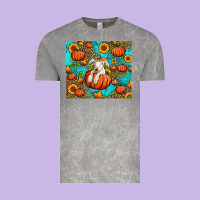 Fall Pumpkin Lamb Vintage Tee Designed By Jasminsmagicworld