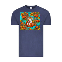 Vintage Denim fall pumpkin lamb Vintage Tee - Jasminsmagicworld