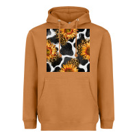 Meerkat cowhide leopard sunflower seamless pattern Heavyweight Hoodie - BundleAndBundleShop