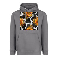 Storm cowhide leopard sunflower seamless pattern Heavyweight Hoodie - BundleAndBundleShop