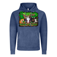 Vintage Denim st patricks cows heifers go lucky Vintage Hoodie - Jasminsmagicworld