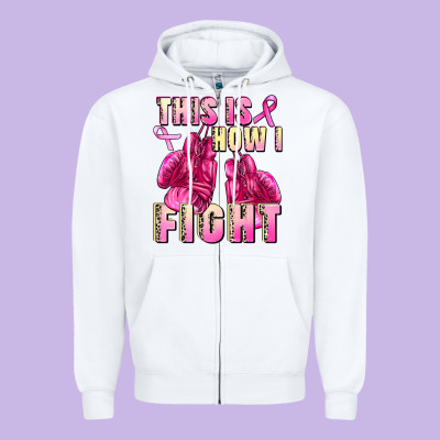 This Is How I Fight Zipper Hoodie Designed By Fadigitalartstudio