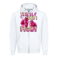 White This is how i fight Zipper Hoodie - FaDigitalArtStudio