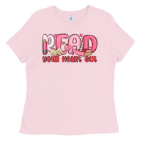 Bubblegum Pink read your heart out Ladies Tee - MaliasSmallBusiness