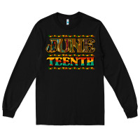 Black juneteenth Long Sleeve Tee - NancyCooperArtShop