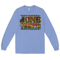 Colony Blue juneteenth Long Sleeve Tee - NancyCooperArtShop
