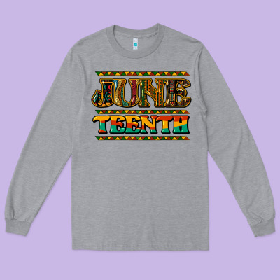 Juneteenth Long Sleeve Tee Designed By Nancycooperartshop