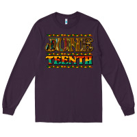 Plum juneteenth Long Sleeve Tee - NancyCooperArtShop