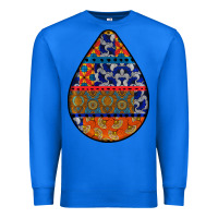 True Royal african fabric pattern teardrop earrings 4 Premium Sweatshirt - BundleAndBundleShop