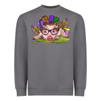 Storm mardi gras pig Heavyweight Sweatshirt - CowGirlArtShop
