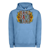 Pigment Pebble Blue mama sunflower western Urban Hoodie - RacoonDesign