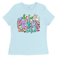 Baby Blue oh for the peeps sake Ladies Tee - MaliasSmallBusiness