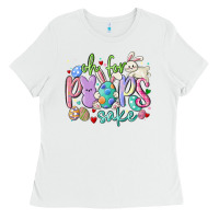 White oh for the peeps sake Ladies Tee - MaliasSmallBusiness