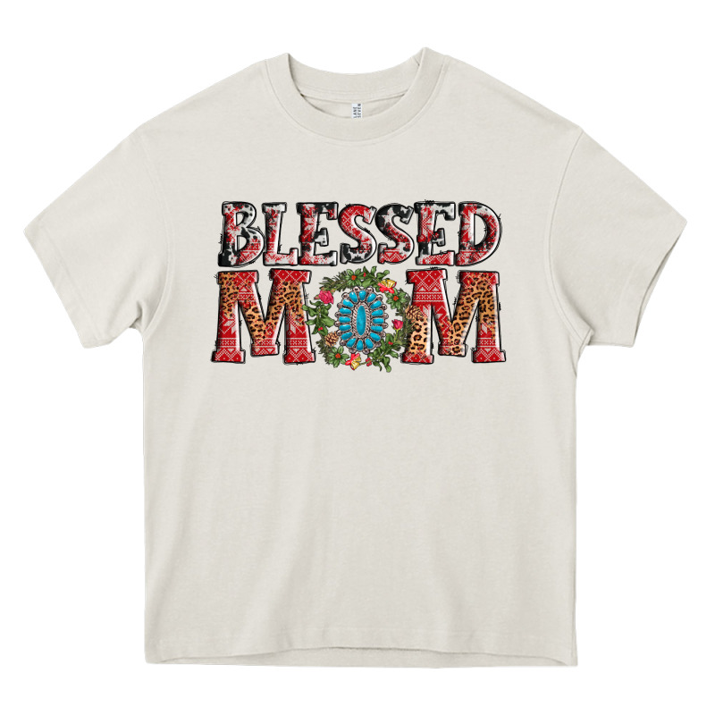 Blessed Mom Christmas Heavy Core Tee by AdoDesignShop | Teevron