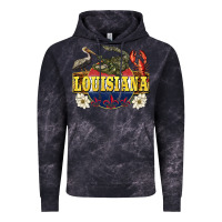 Cloud Black louisiana state Vintage Hoodie - BarkalooDesign
