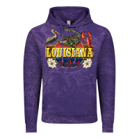 Cloud Purple louisiana state Vintage Hoodie - BarkalooDesign