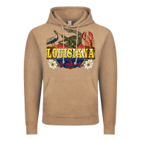 Vintage Coffee louisiana state Vintage Hoodie - BarkalooDesign