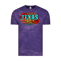 Cloud Purple Texas Chica with roses Vintage Tee - Jasminsmagicworld