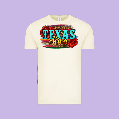 Texas Chica With Roses Vintage Tee Designed By Jasminsmagicworld