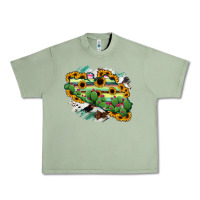 Oil Green Guerrero Map Urban Heavy Tee - RanaPortraitStore