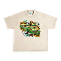 Sandshell Guerrero Map Urban Heavy Tee - RanaPortraitStore